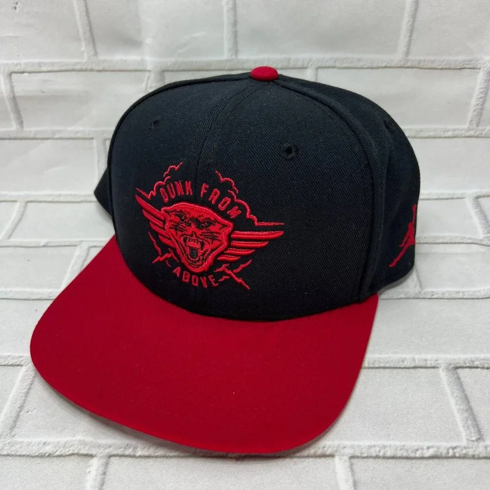 Air Jordan Dunk From Above Jumpman Hat Snapback Cap Black Red‎ Men